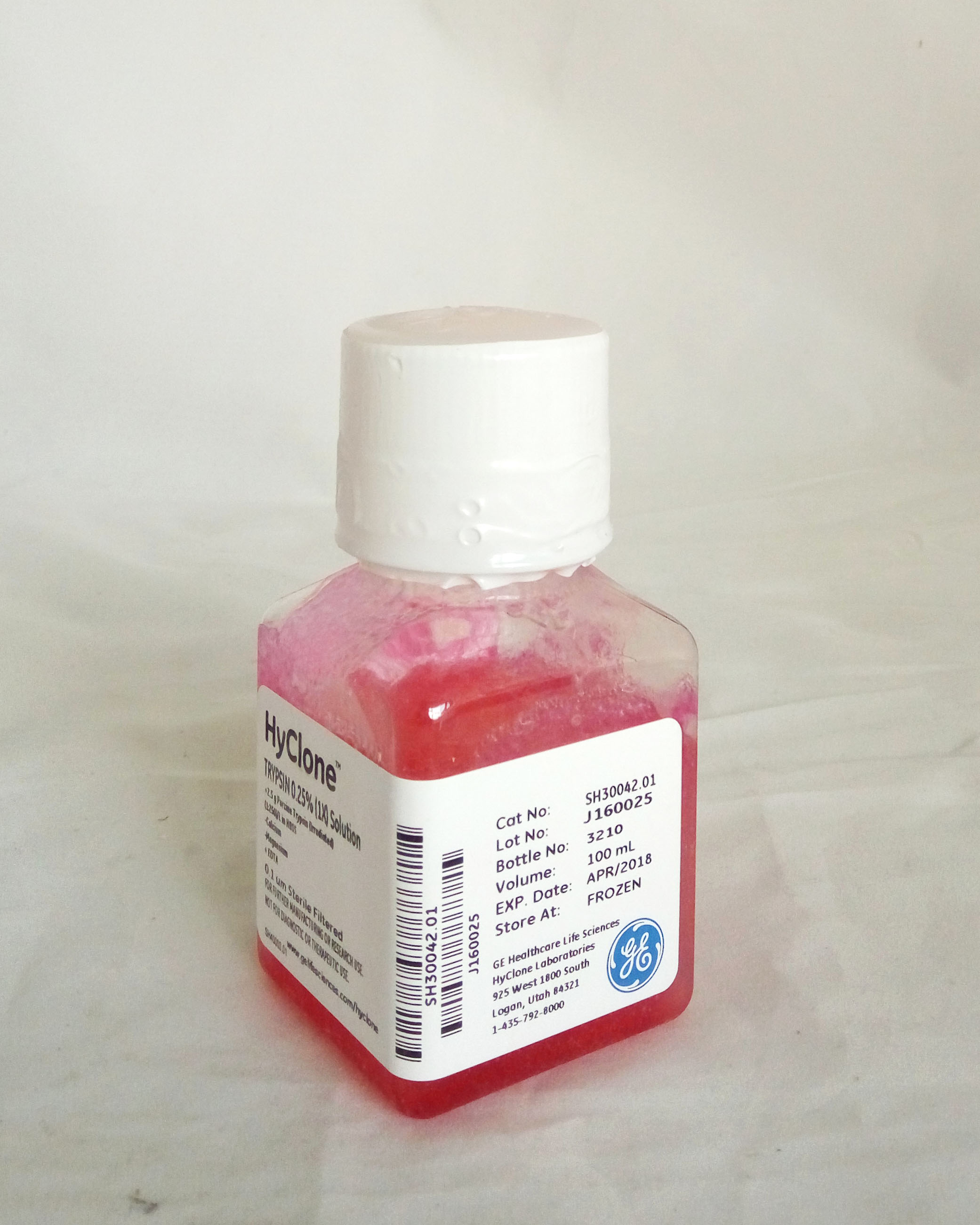 胰酶,胰蛋白酶/EDTA(Trypsin,0.25%)(美国原装进口)  100ml   SH30042.01   HyClone